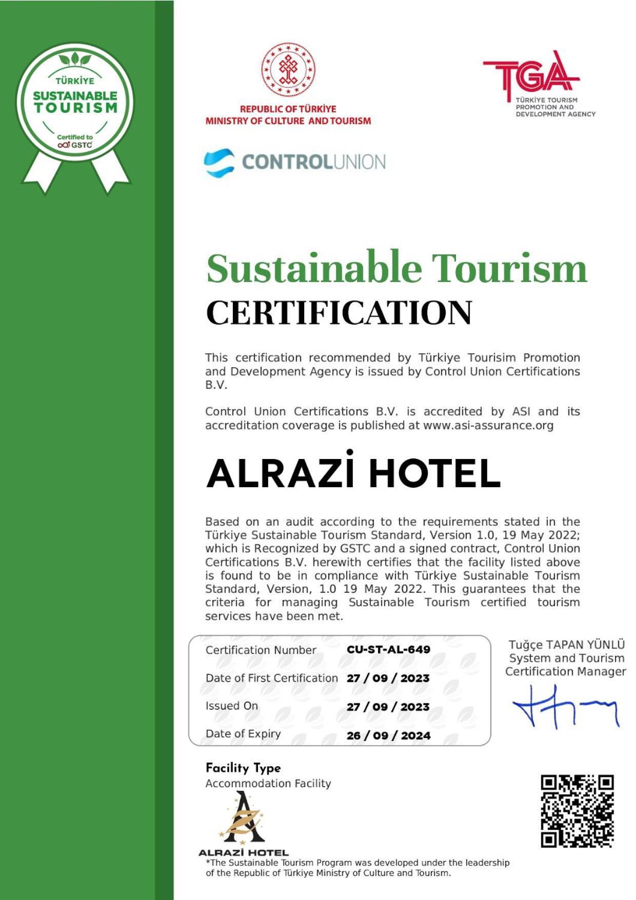Alrazi Hotel Florya Istanbul Exterior foto
